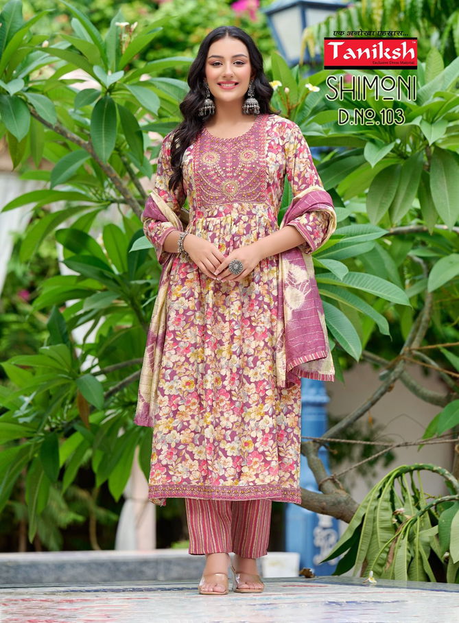 Simoni By Tanishk Printed Readymade Suits Catalog
